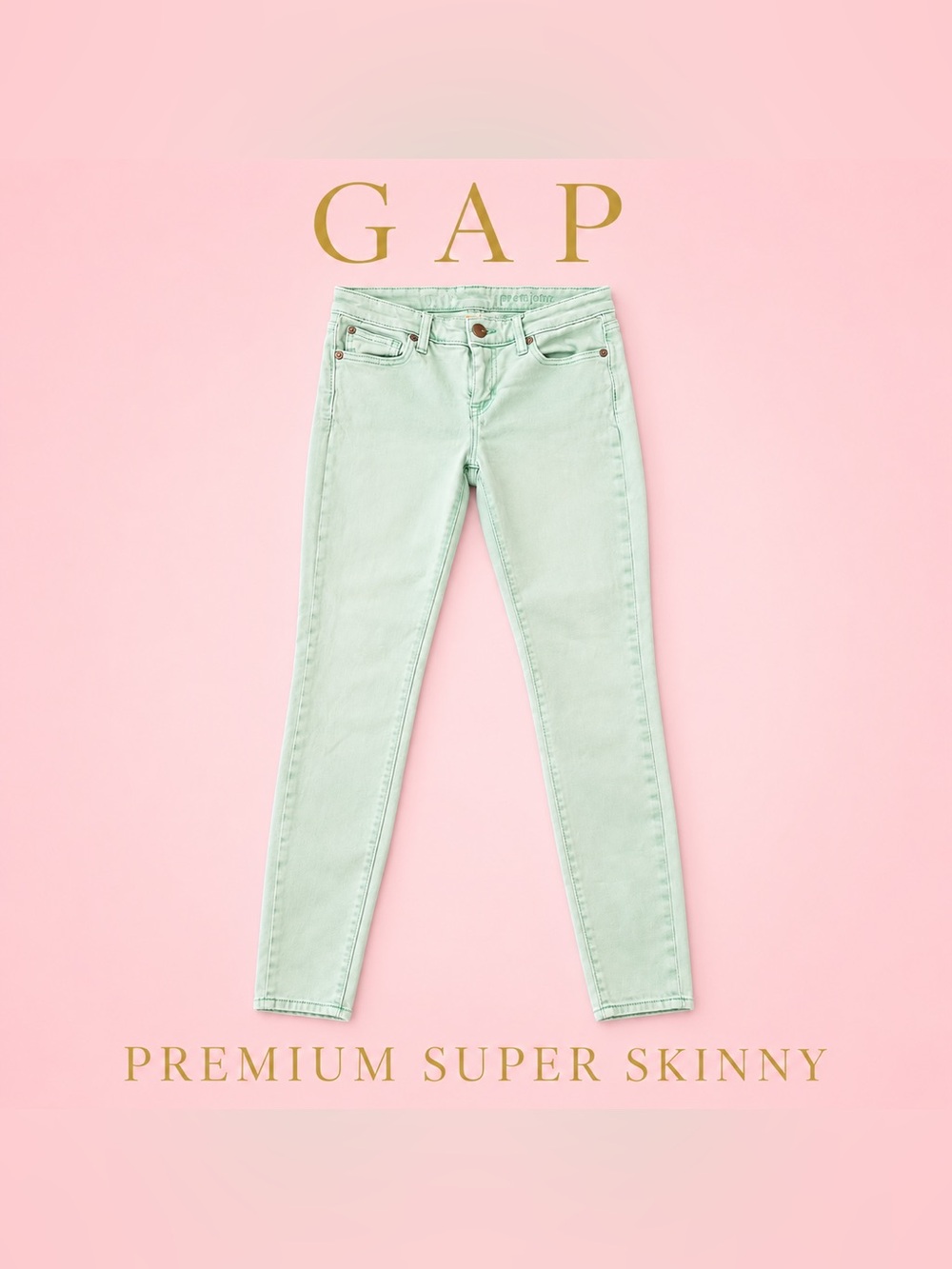 GAP Premium Opal Green Premium Super Skinny Women’s Jeans